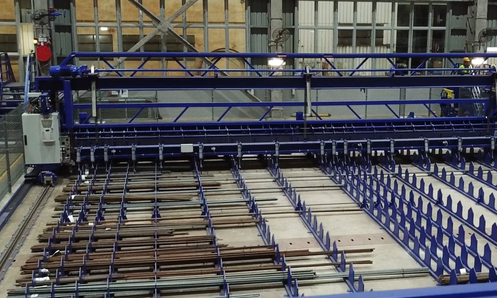 Logistic improvement for rebar processing shop